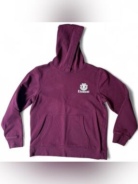 Y2K Element Skateboards Pullover Hoodie Maroon Red Size M